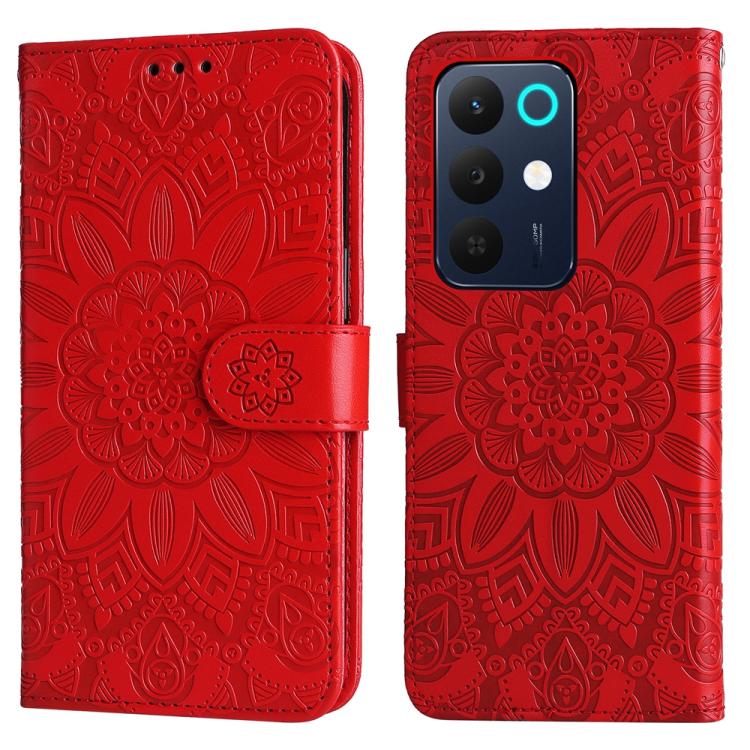For Realme 15x 5G India / Realme C85 5G Embossed Sunflower Leather Phone Case