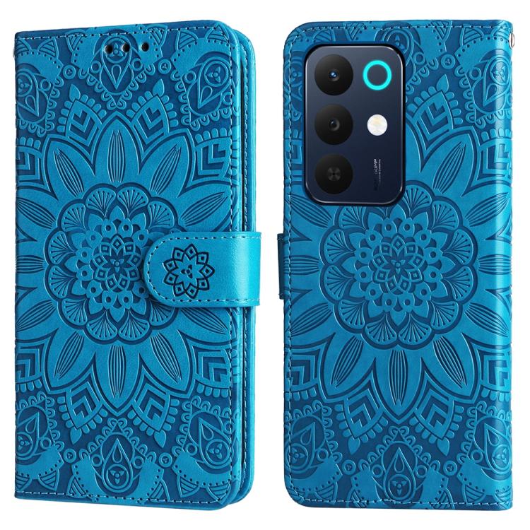For Realme 15x 5G India / Realme C85 5G Embossed Sunflower Leather Phone Case