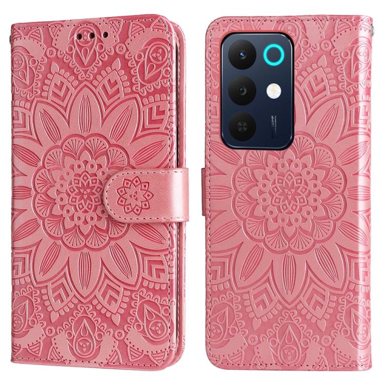 For Realme 15x 5G India / Realme C85 5G Embossed Sunflower Leather Phone Case