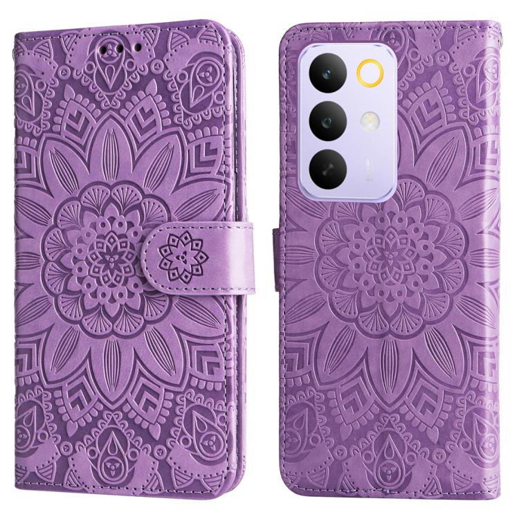 For Realme C85 Pro 4G Embossed Sunflower Leather Phone Case