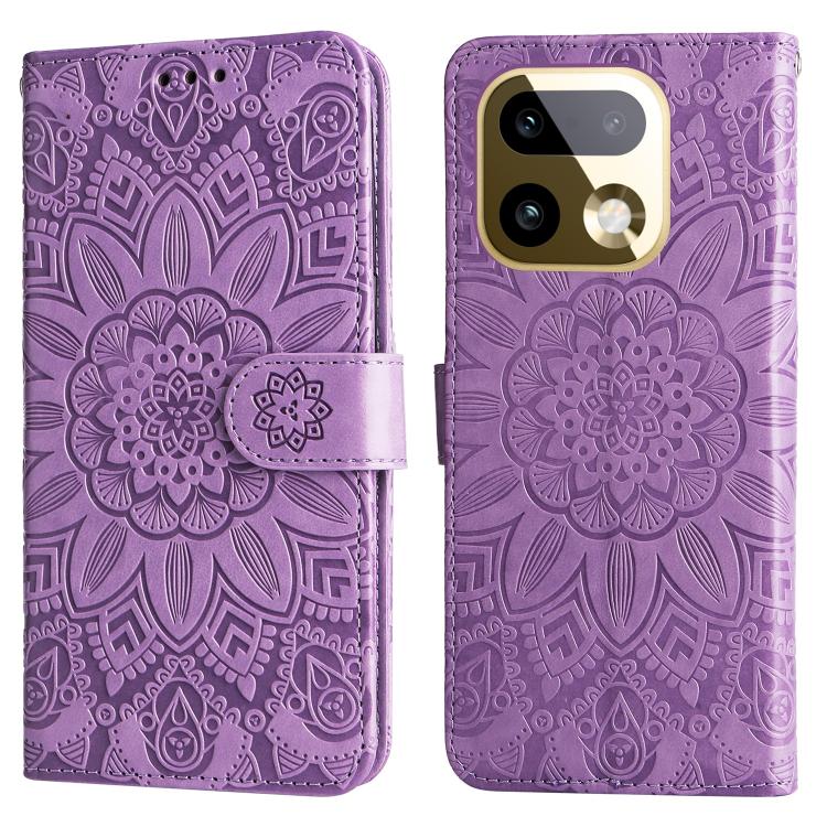 For Realme 16 Pro+ 5G Embossed Sunflower Leather Phone Case