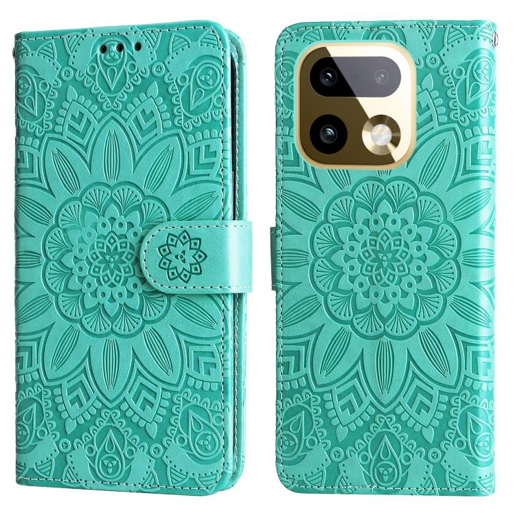 For Realme 16 Pro+ 5G Embossed Sunflower Leather Phone Case