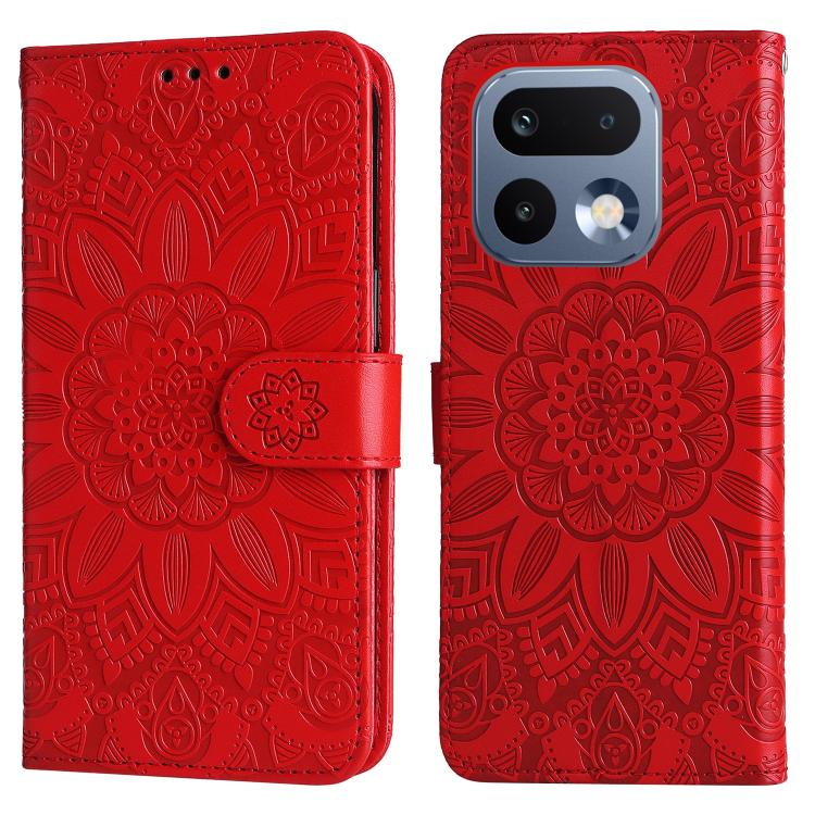 For Realme 16 Pro 5G Embossed Sunflower Leather Phone Case