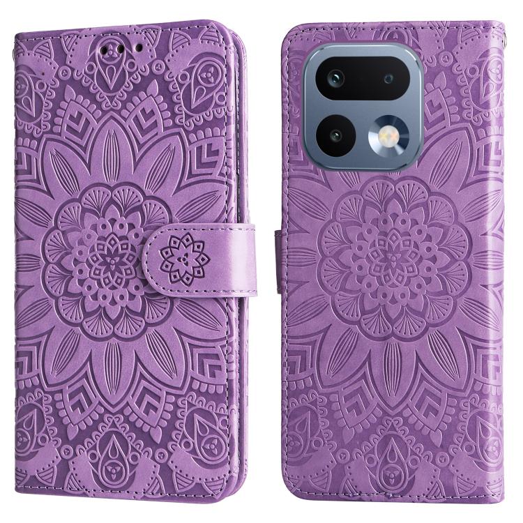 For Realme 16 Pro 5G Embossed Sunflower Leather Phone Case