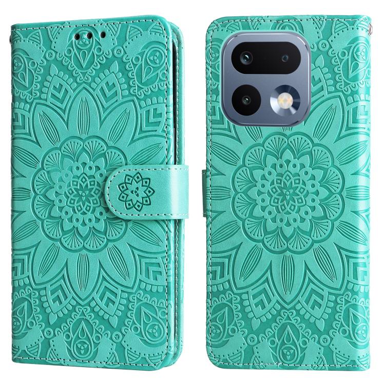 For Realme 16 Pro 5G Embossed Sunflower Leather Phone Case