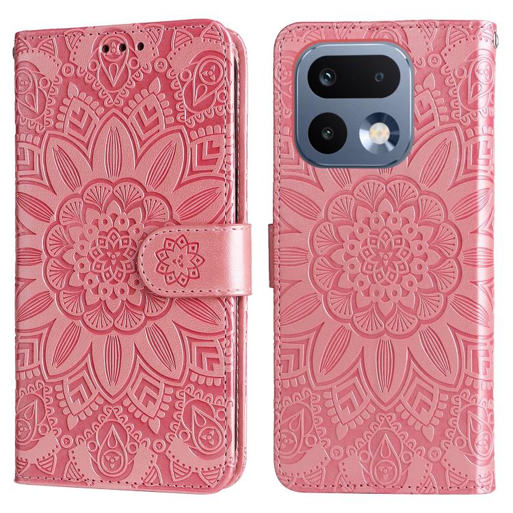 For Realme 16 Pro 5G Embossed Sunflower Leather Phone Case