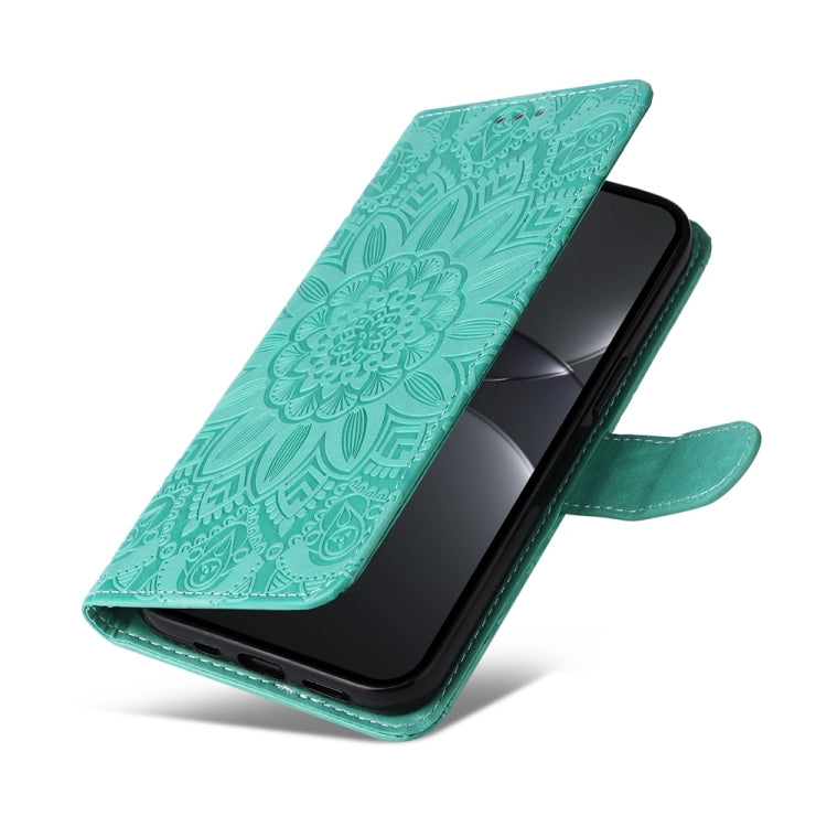 For Huawei nova 13 Pro Embossed Sunflower Leather Phone Case