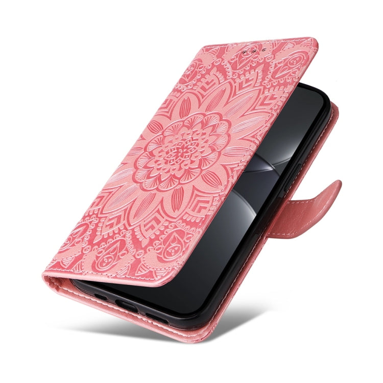For Huawei nova 13 Pro Embossed Sunflower Leather Phone Case