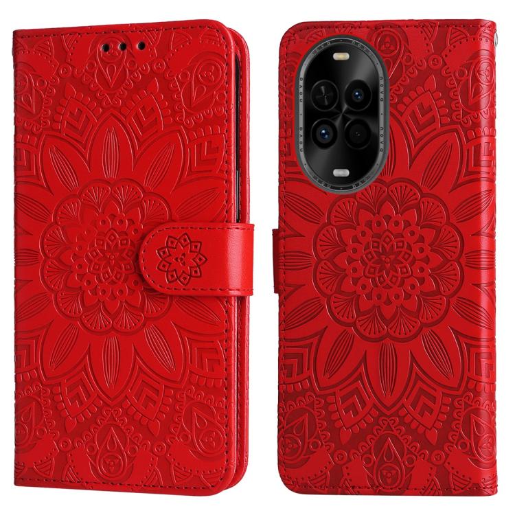 For Huawei nova 14 Lite Embossed Sunflower Leather Phone Case