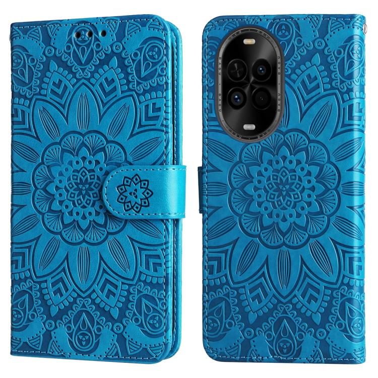 For Huawei nova 14 Lite Embossed Sunflower Leather Phone Case