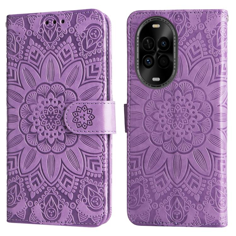 For Huawei nova 14 Lite Embossed Sunflower Leather Phone Case