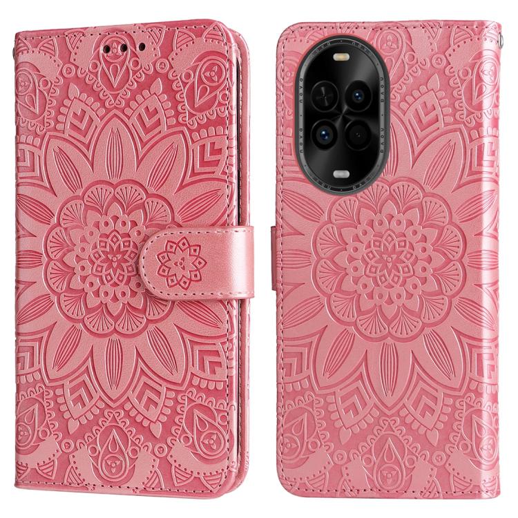 For Huawei nova 14 Lite Embossed Sunflower Leather Phone Case