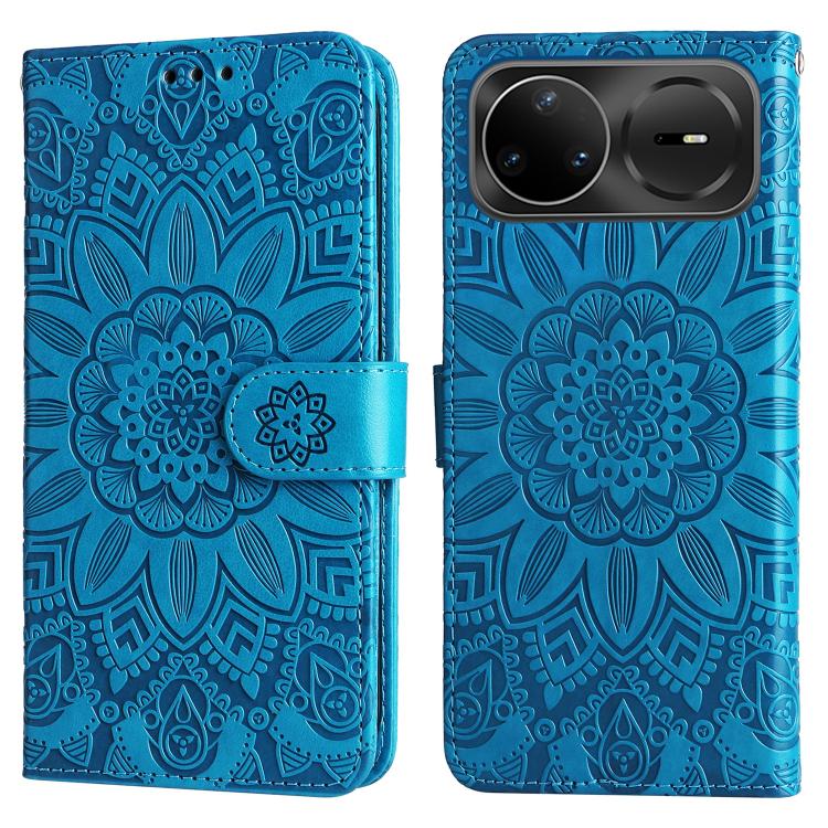 For Huawei nova 15 Pro / nova 15 Ultra Embossed Sunflower Leather Phone Case