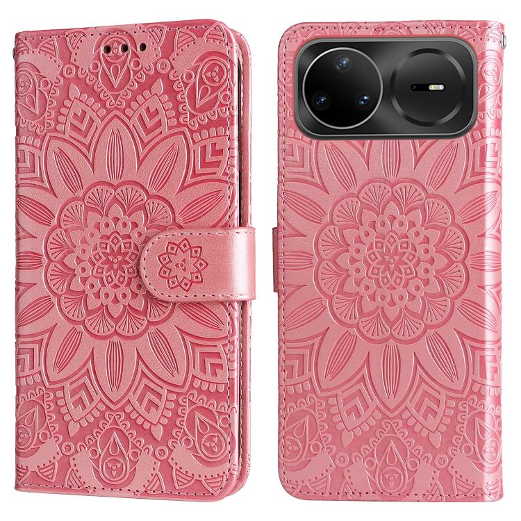 For Huawei nova 15 Pro / nova 15 Ultra Embossed Sunflower Leather Phone Case
