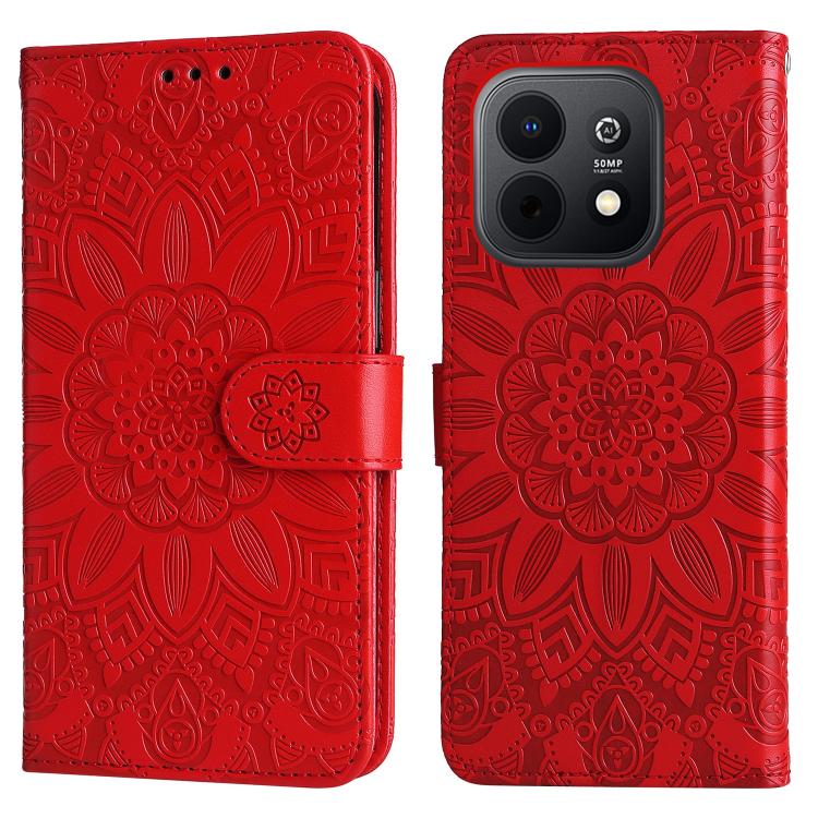 For Huawei Enjoy 90 / Enjoy 90 Plus 5G Embossed Sunflower Leather Phone Case
