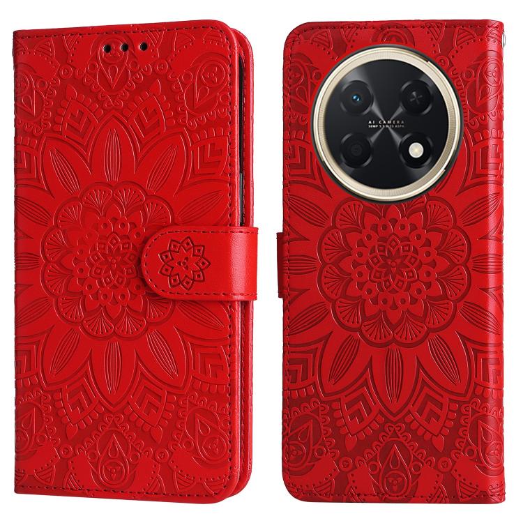 For Huawei Enjoy 90 Pro Max 5G Embossed Sunflower Leather Phone Case