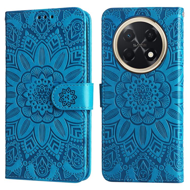For Huawei Enjoy 90 Pro Max 5G Embossed Sunflower Leather Phone Case