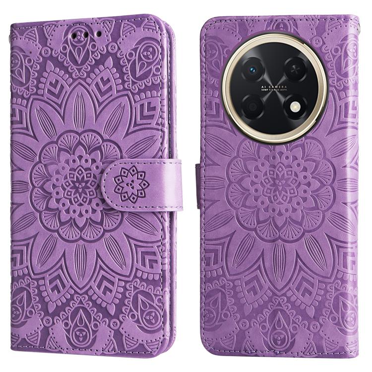 For Huawei Enjoy 90 Pro Max 5G Embossed Sunflower Leather Phone Case