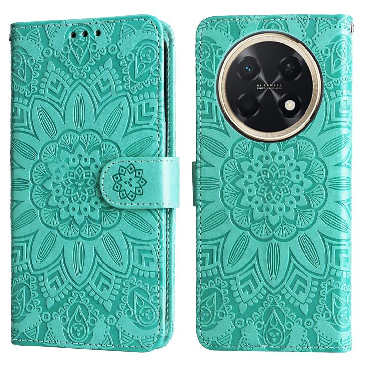 For Huawei Enjoy 90 Pro Max 5G Embossed Sunflower Leather Phone Case