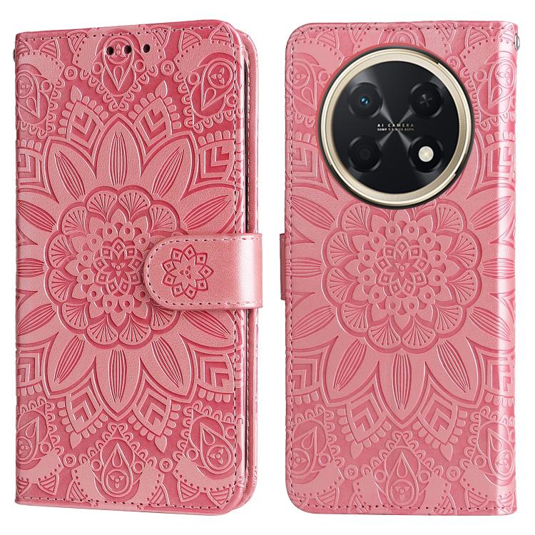 For Huawei Enjoy 90 Pro Max 5G Embossed Sunflower Leather Phone Case