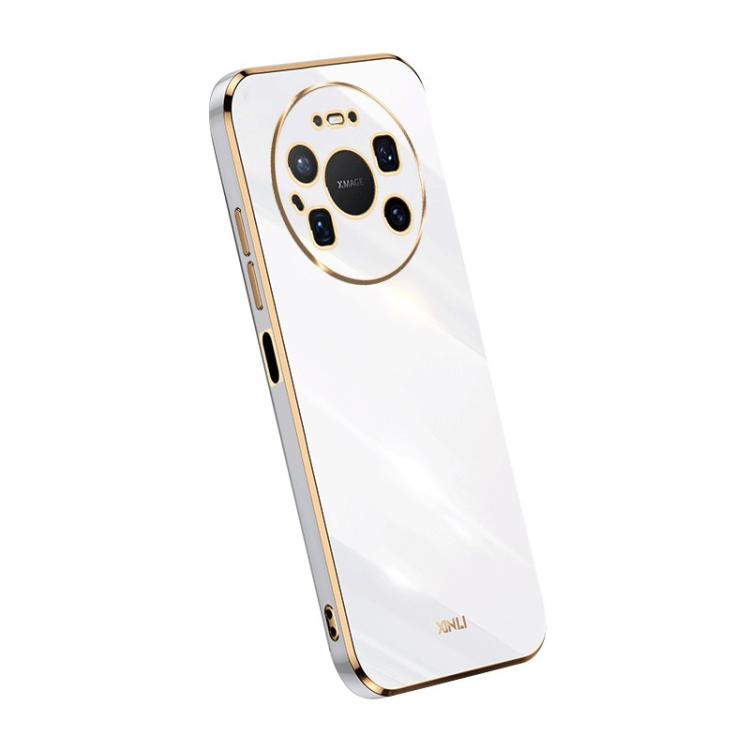 For Huawei Mate 80 Pro Max XINLI Straight Edge 6D Electroplate TPU Phone Case