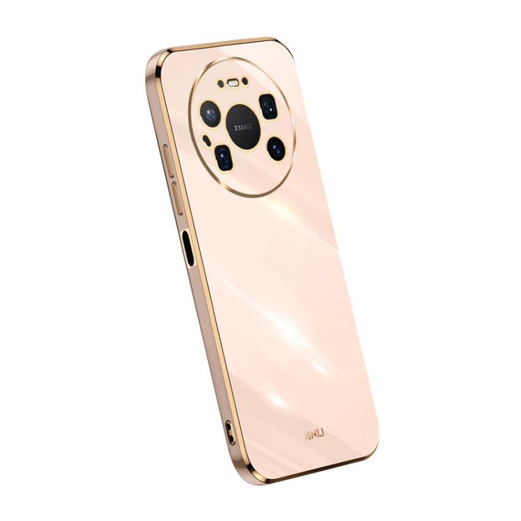 For Huawei Mate 80 Pro Max XINLI Straight Edge 6D Electroplate TPU Phone Case