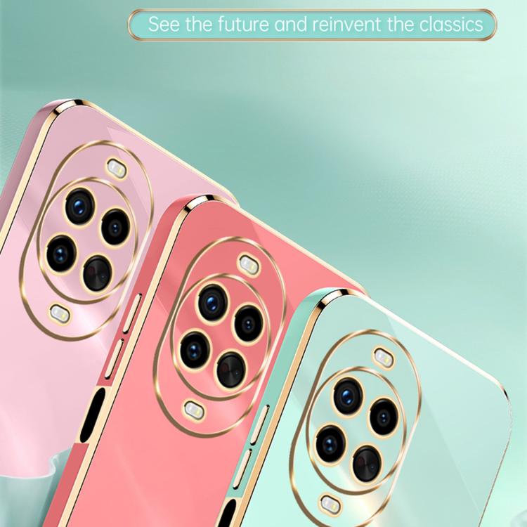 For Huawei Nova 14 Pro XINLI Straight Edge 6D Electroplate TPU Phone Case with Ring Holder