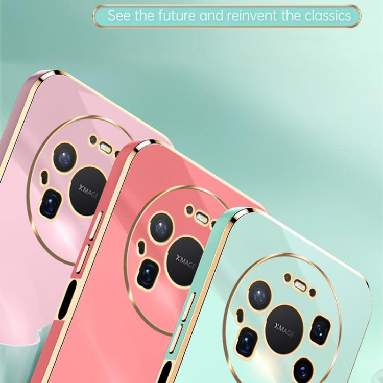 For Huawei Mate 80 Pro Max XINLI Straight Edge 6D Electroplate TPU Phone Case with Ring Holder