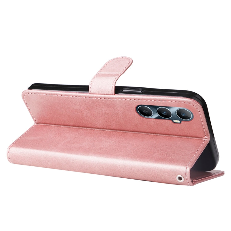 For Realme C65 4G Fashion Calf Texture Zipper Leather Phone Case