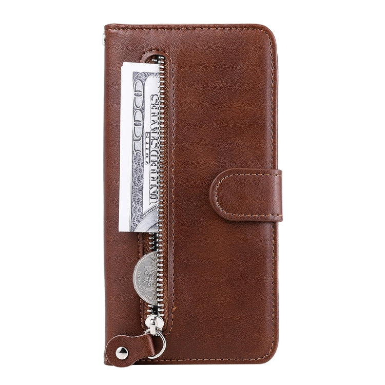 For Realme C65 4G Fashion Calf Texture Zipper Leather Phone Case