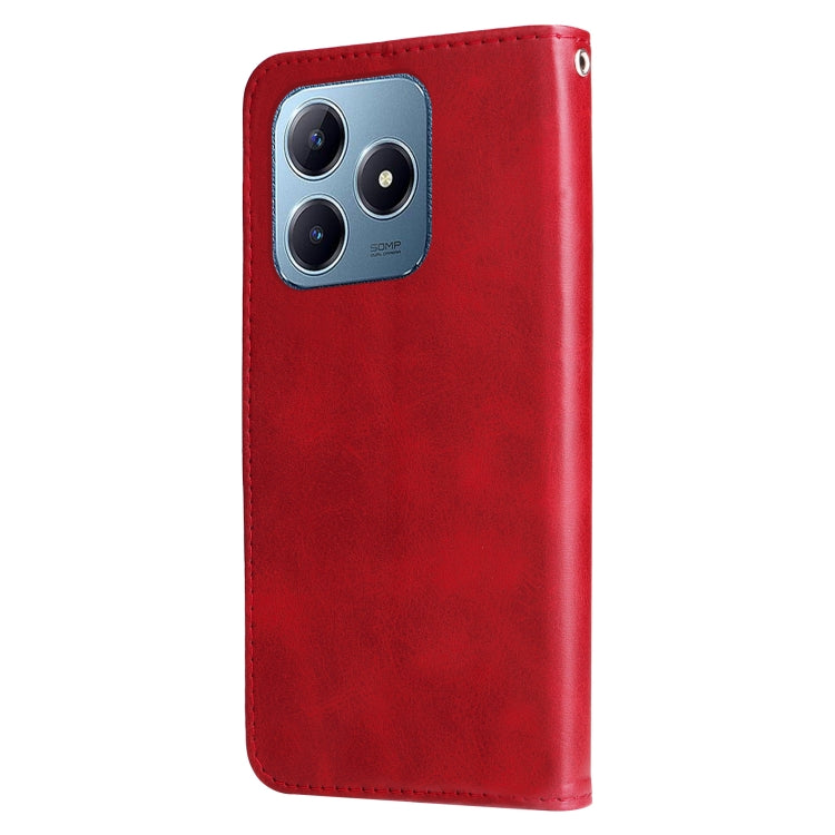 For Realme C63 / C61  / Note 60 Fashion Calf Texture Zipper Leather Phone Case