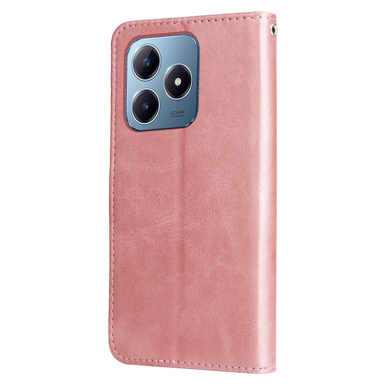For Realme C63 / C61  / Note 60 Fashion Calf Texture Zipper Leather Phone Case