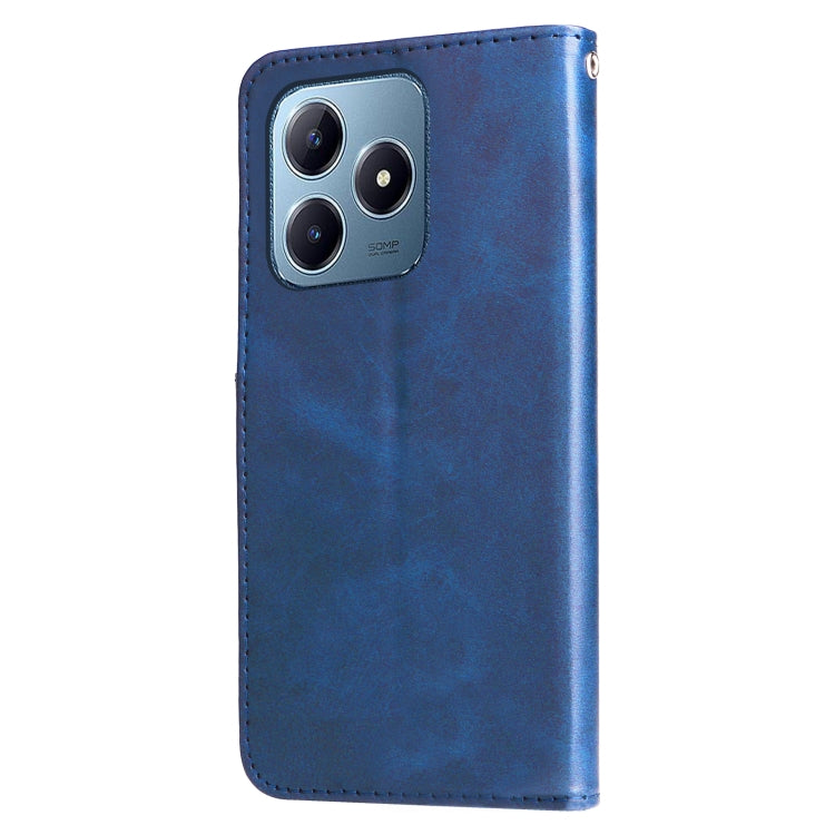 For Realme C63 / C61  / Note 60 Fashion Calf Texture Zipper Leather Phone Case