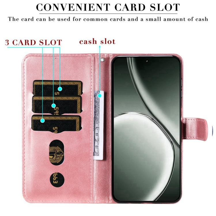 For Realme GT 6 / GT Neo6 SE Fashion Calf Texture Zipper Leather Phone Case