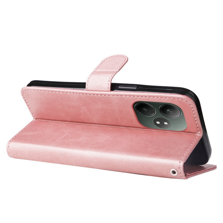 For Realme GT 6 / GT Neo6 SE Fashion Calf Texture Zipper Leather Phone Case