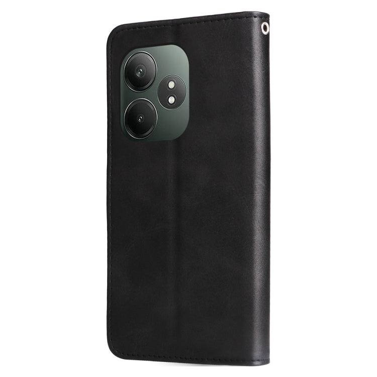 For Realme GT 6 / GT Neo6 SE Fashion Calf Texture Zipper Leather Phone Case