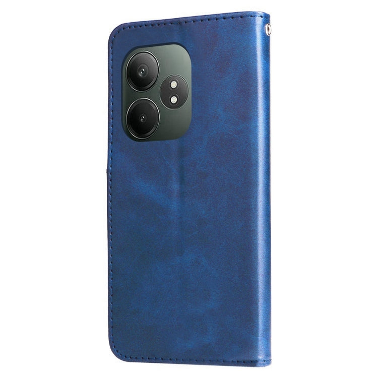 For Realme GT 6 / GT Neo6 SE Fashion Calf Texture Zipper Leather Phone Case