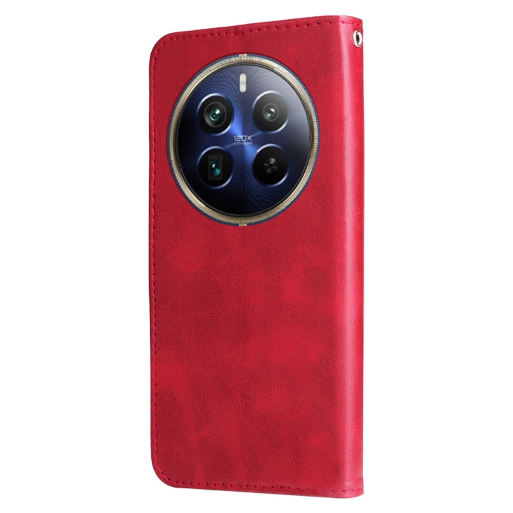 For Realme 13 Pro / 13 Pro+ / P1 Pro Global Fashion Calf Texture Zipper Leather Phone Case