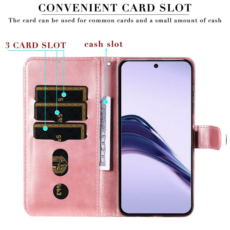 For Realme 13 Pro / 13 Pro+ / P1 Pro Global Fashion Calf Texture Zipper Leather Phone Case