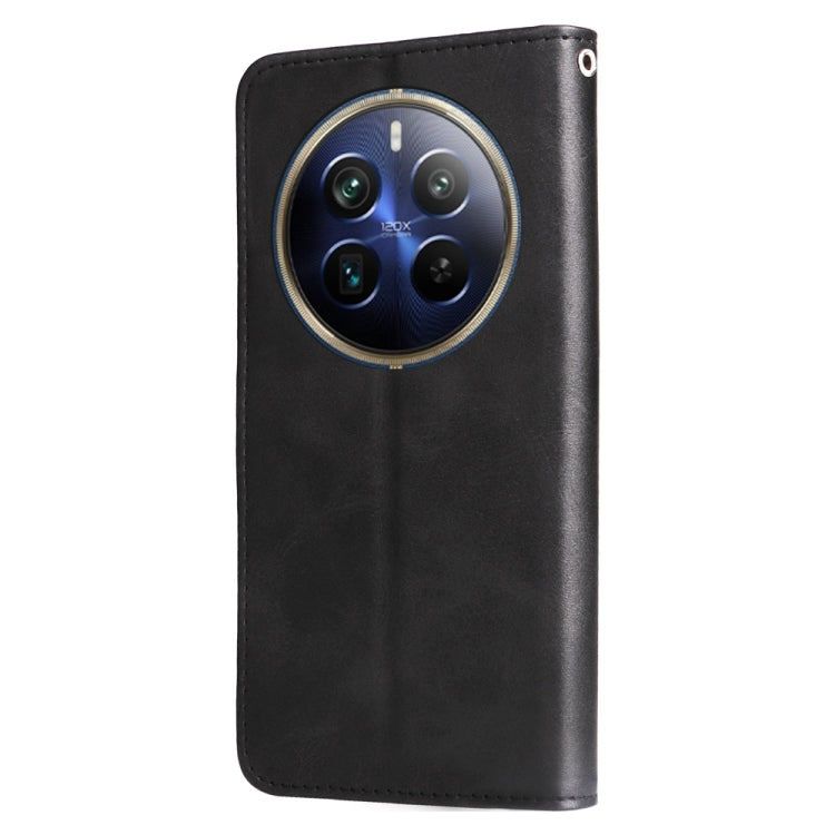 For Realme 13 Pro / 13 Pro+ / P1 Pro Global Fashion Calf Texture Zipper Leather Phone Case
