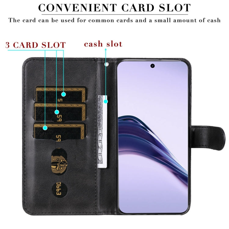 For Realme 13 Pro / 13 Pro+ / P1 Pro Global Fashion Calf Texture Zipper Leather Phone Case