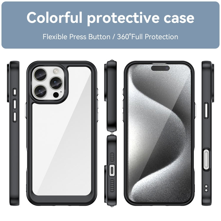 For iPhone 16 Pro Max Colorful Series Acrylic + TPU Phone Case