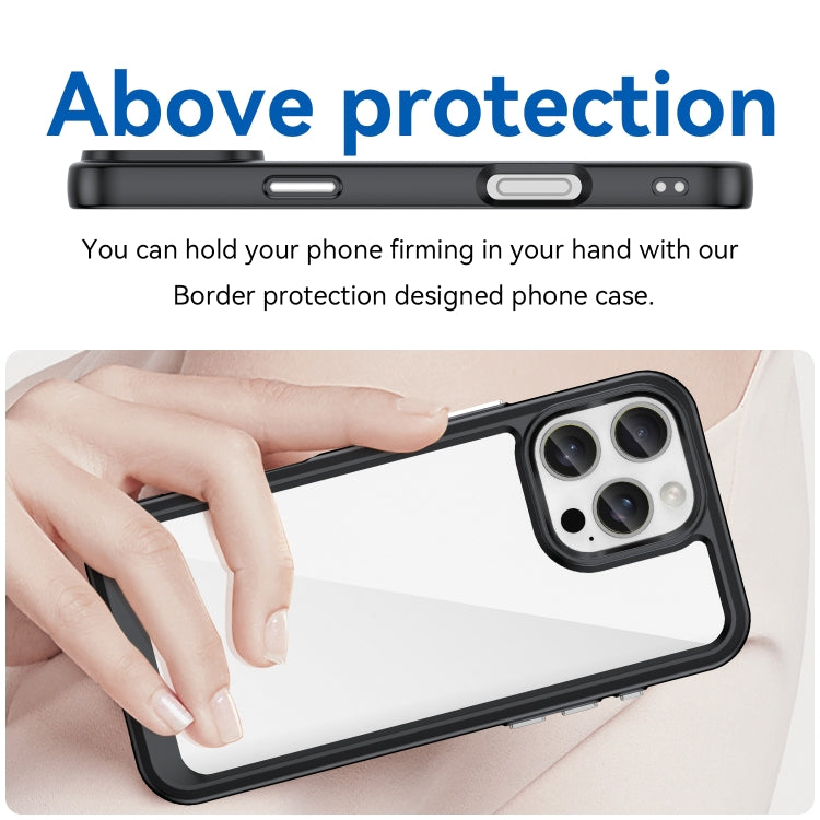 For iPhone 16 Pro Max Colorful Series Acrylic + TPU Phone Case