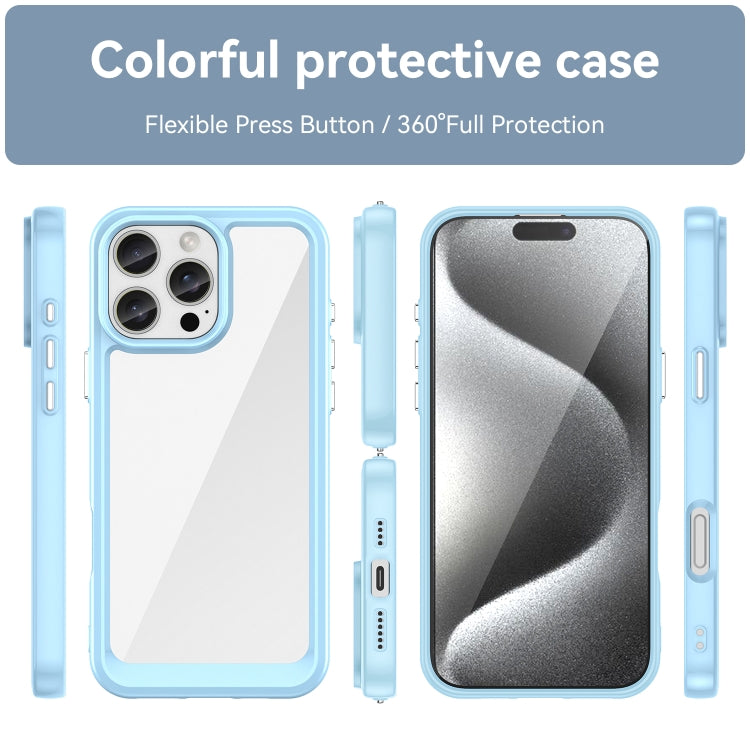 For iPhone 16 Pro Max Colorful Series Acrylic + TPU Phone Case
