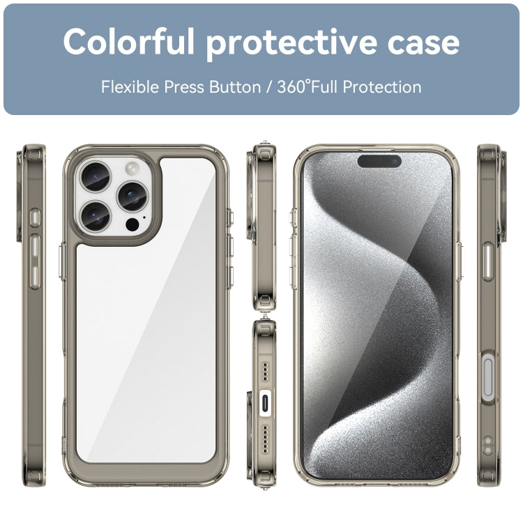 For iPhone 16 Pro Max Colorful Series Acrylic + TPU Phone Case