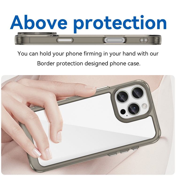 For iPhone 16 Pro Max Colorful Series Acrylic + TPU Phone Case