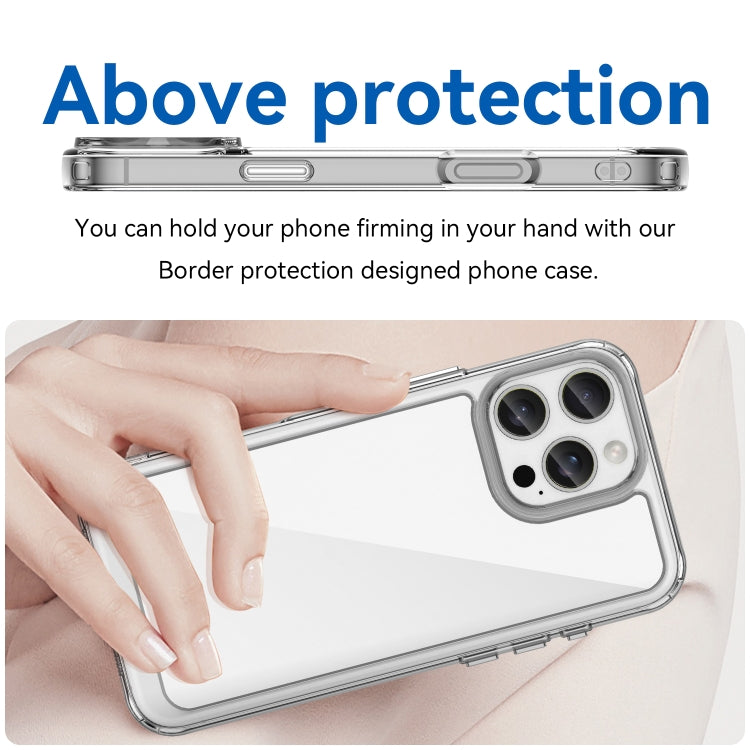 For iPhone 16 Pro Max Colorful Series Acrylic + TPU Phone Case