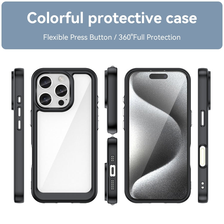 For iPhone 16 Pro Colorful Series Acrylic + TPU Phone Case