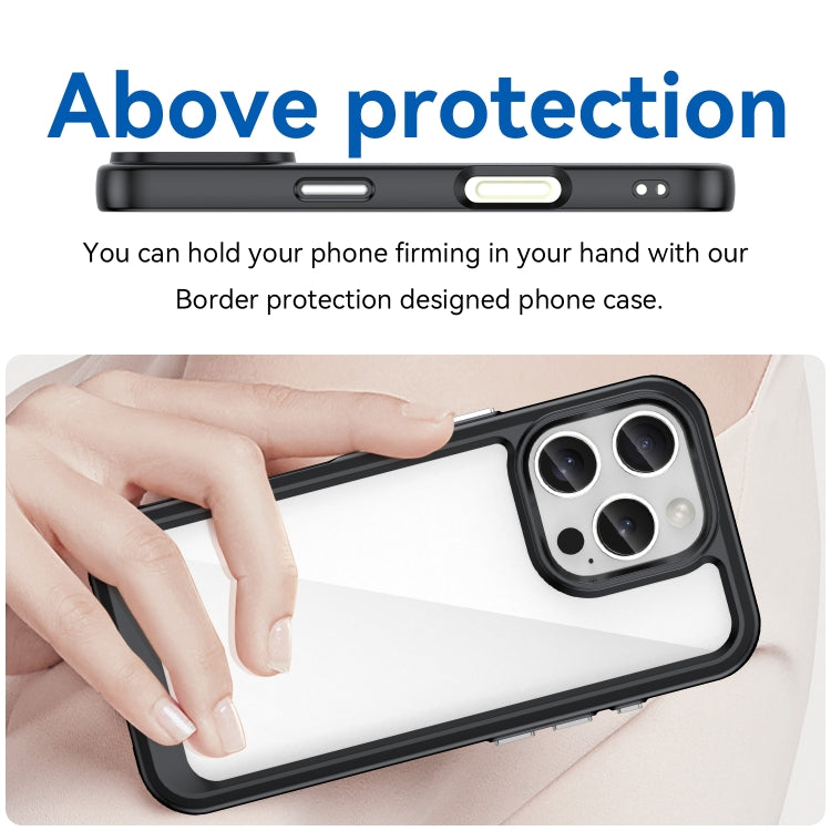 For iPhone 16 Pro Colorful Series Acrylic + TPU Phone Case