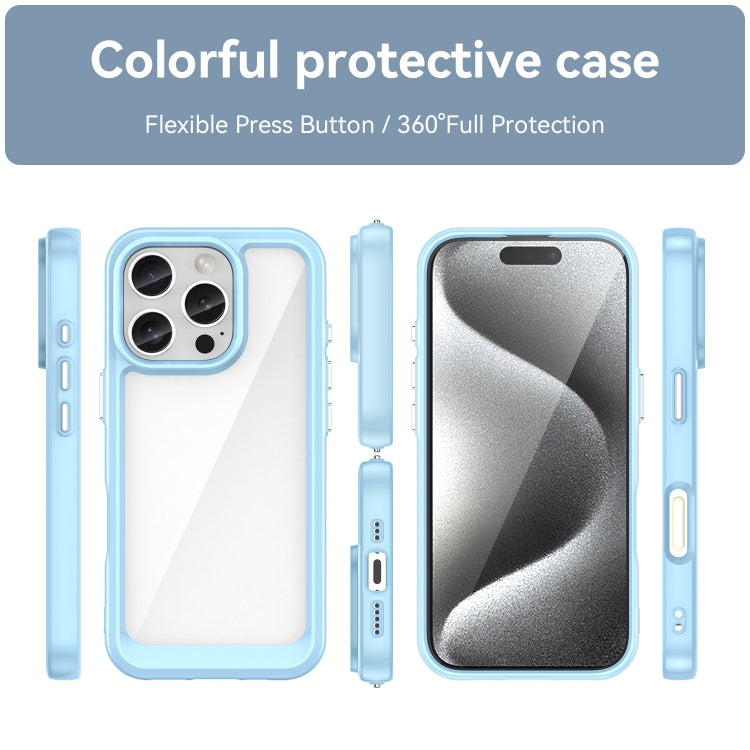For iPhone 16 Pro Colorful Series Acrylic + TPU Phone Case